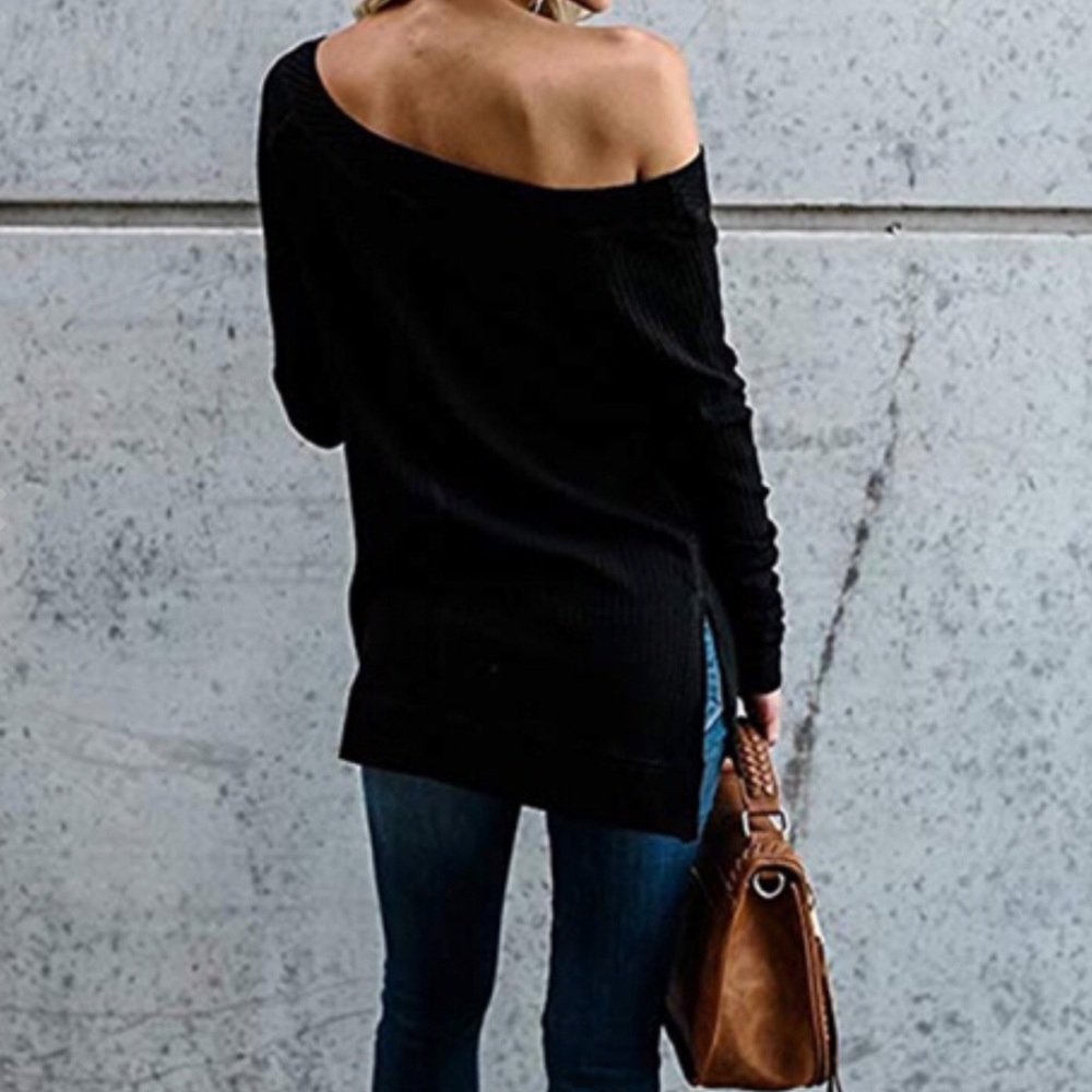 LAST ONE! Black Cable knit sweater - Picture 2 of 7